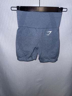 Gymshark Vital Seamless High-Waisted Shorts Blue